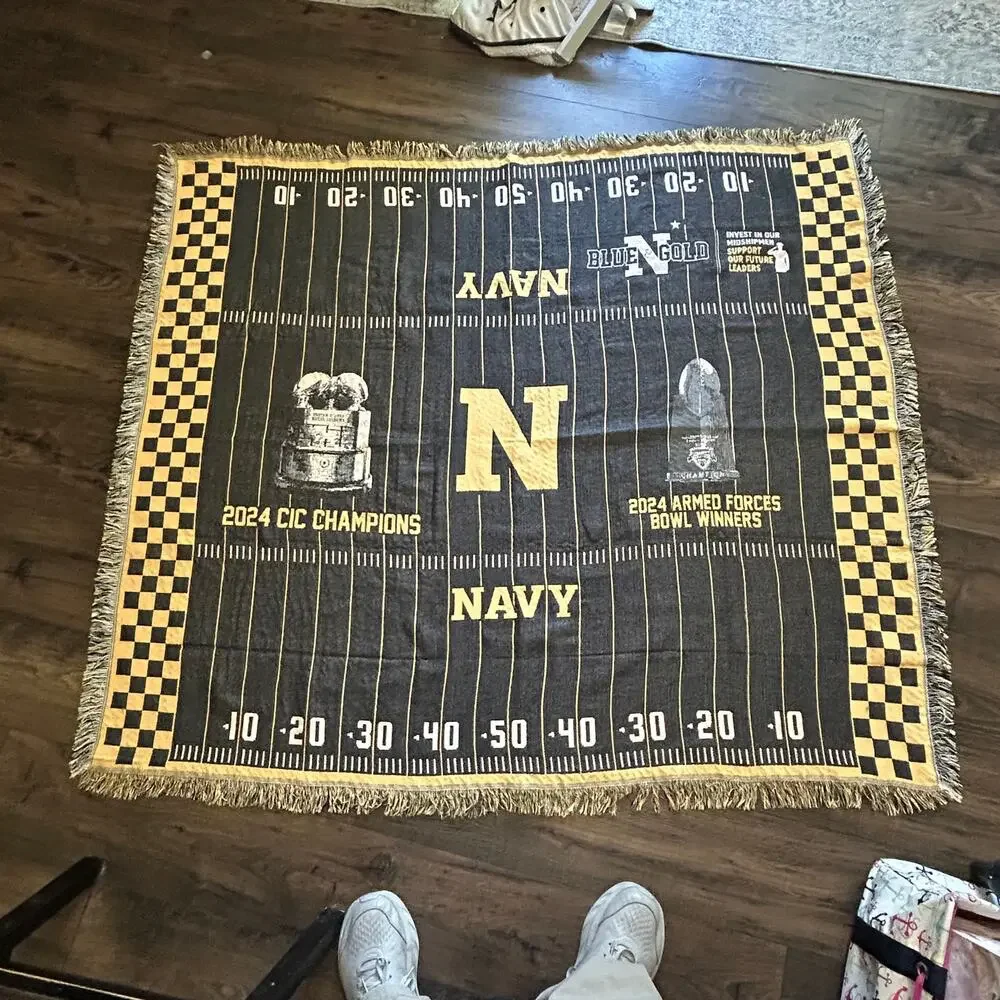 Navy Midshipmen 2025 Achievement Blanket 50